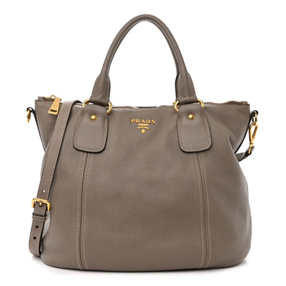 Prada Vitello Daino Shoulder Bag Argilla 1 of 16