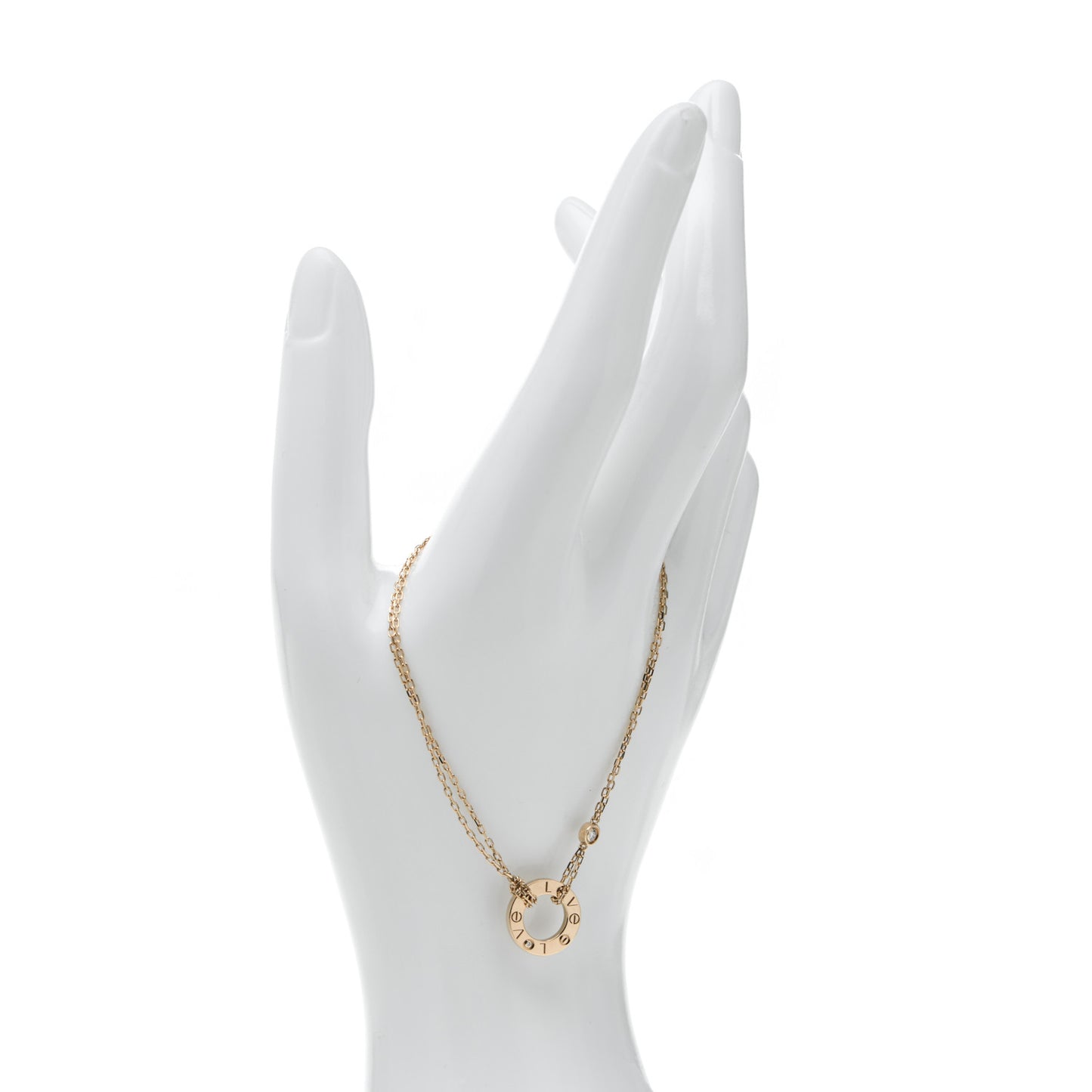 18K Yellow Gold Diamond LOVE Bracelet