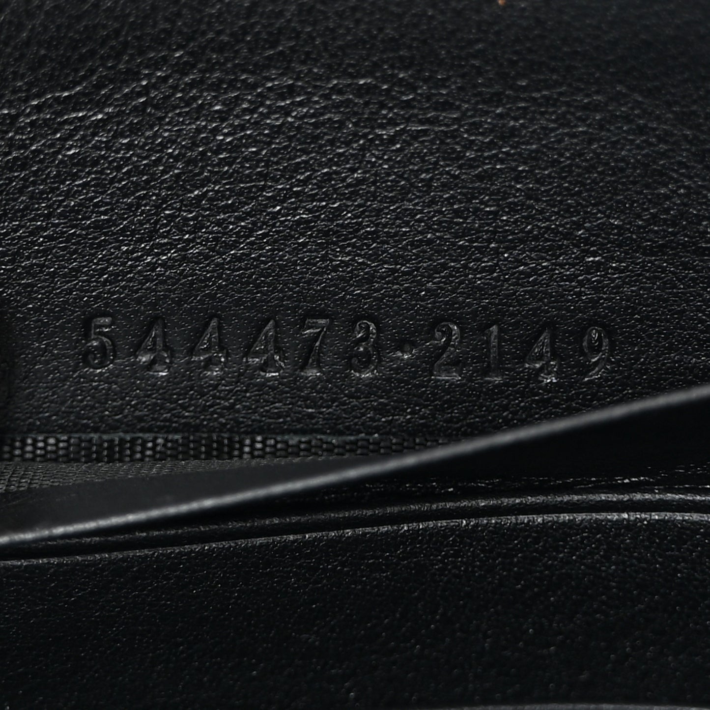 Microguccissima Zip Around Wallet Black