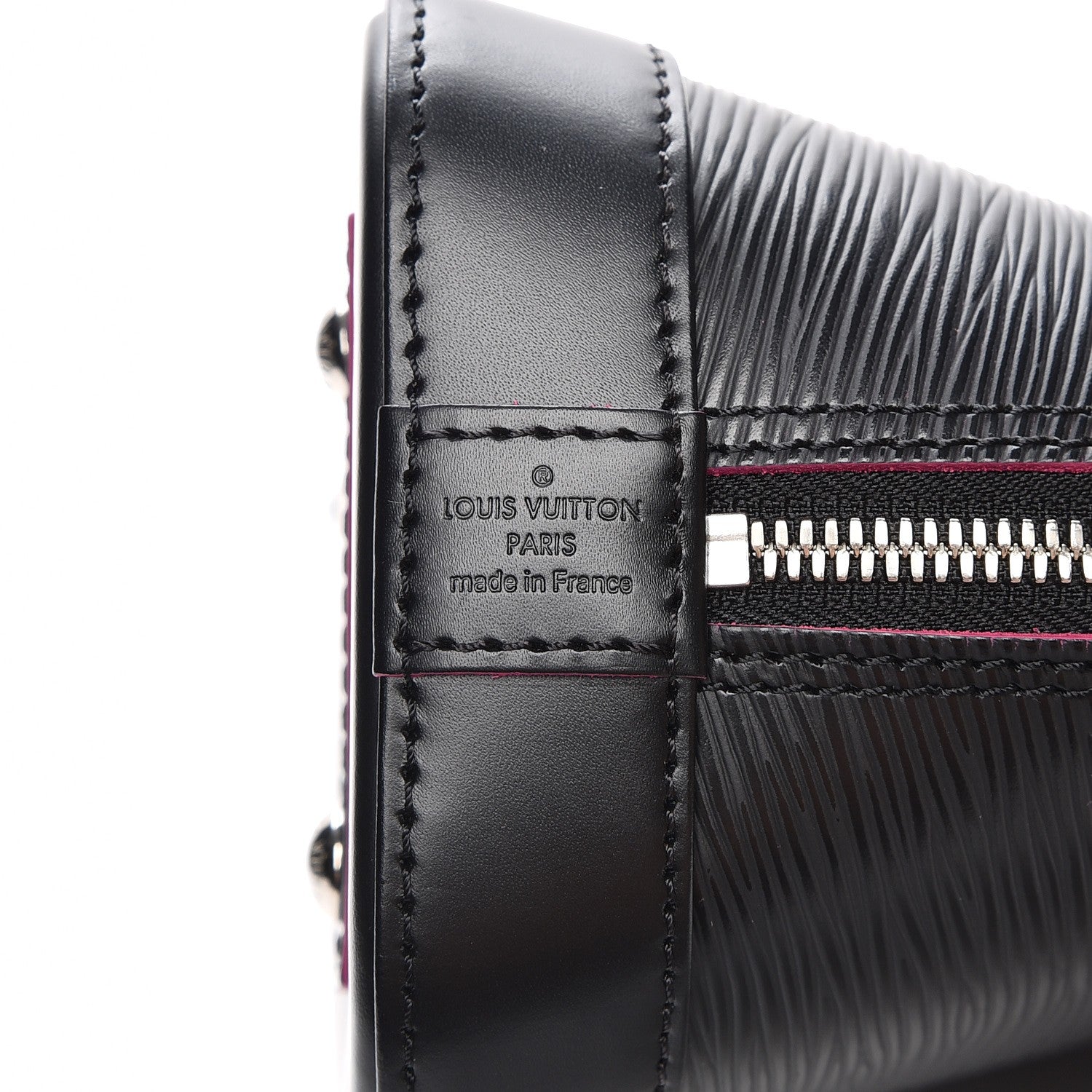 Louis Vuitton Epi Alma BB Black Hot Pink 5 of 6