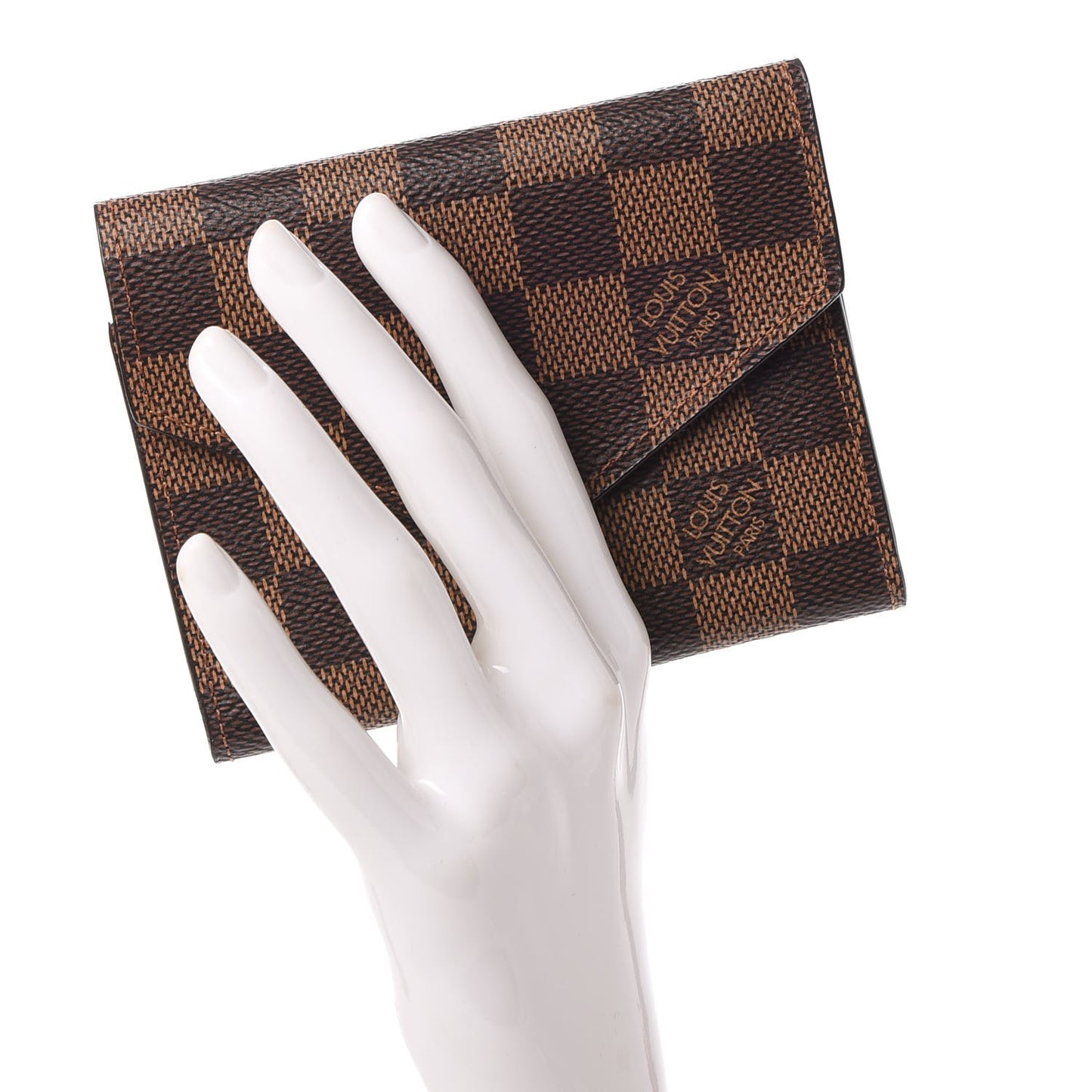 Damier Ebene Victorine Wallet Red