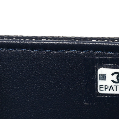 Chanel Shiny Caviar Mini Preppy Coco Shoulder Bag Dark Blue 7 of 11