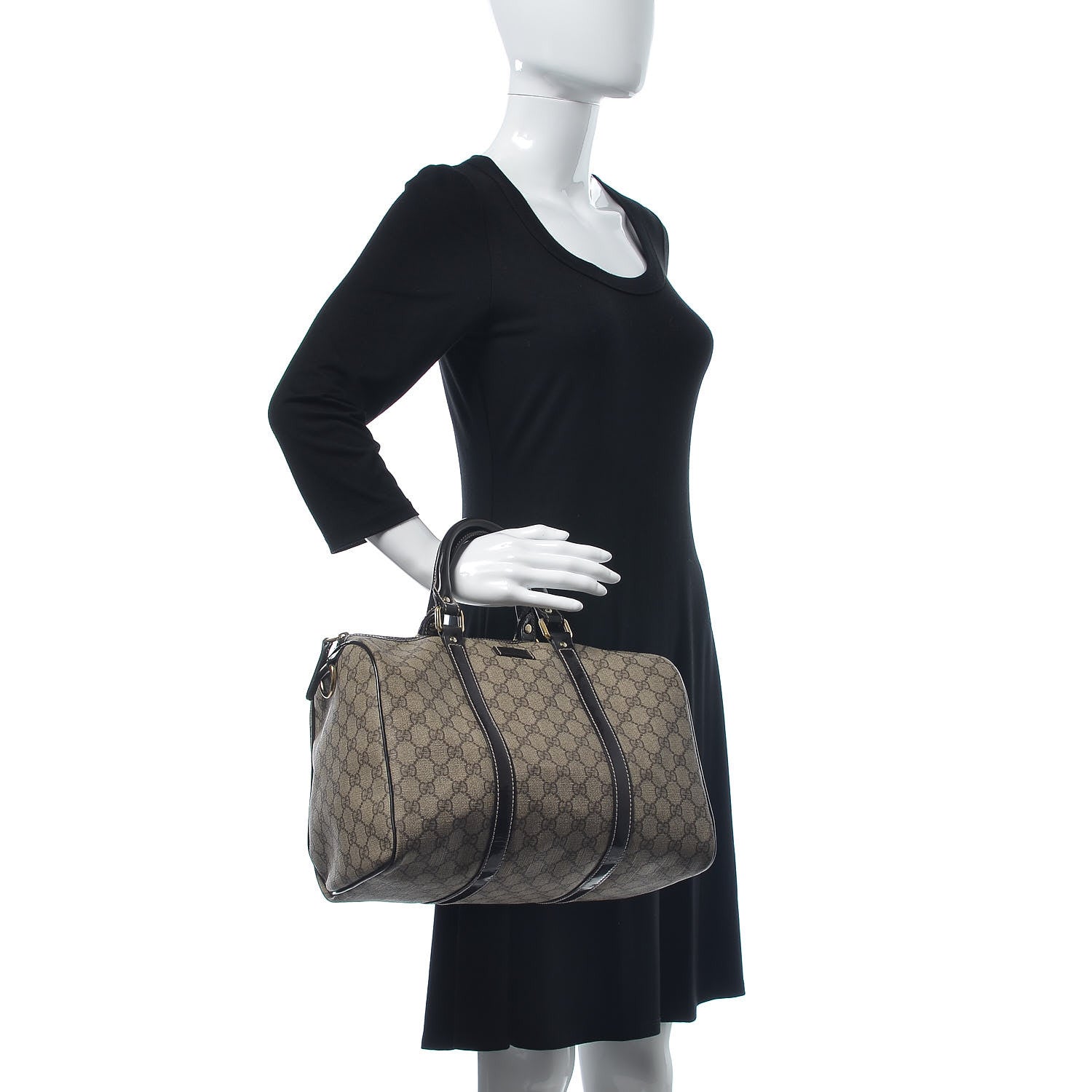 Gucci GG Plus Monogram Medium Joy Boston Dark Brown 2 of 11