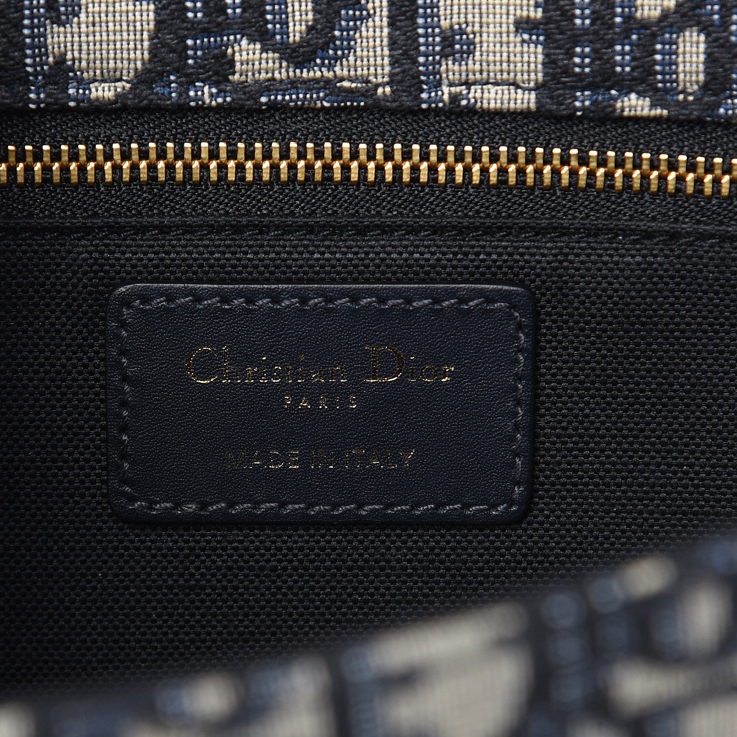 Christian Dior Oblique 30 Montaigne Flap Bag Blue 6 of 10