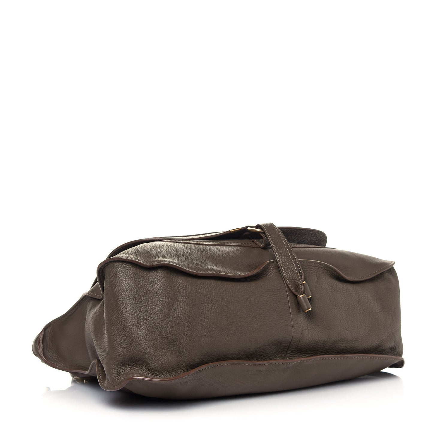 Calfskin Large Marcie Satchel Anchor Grey