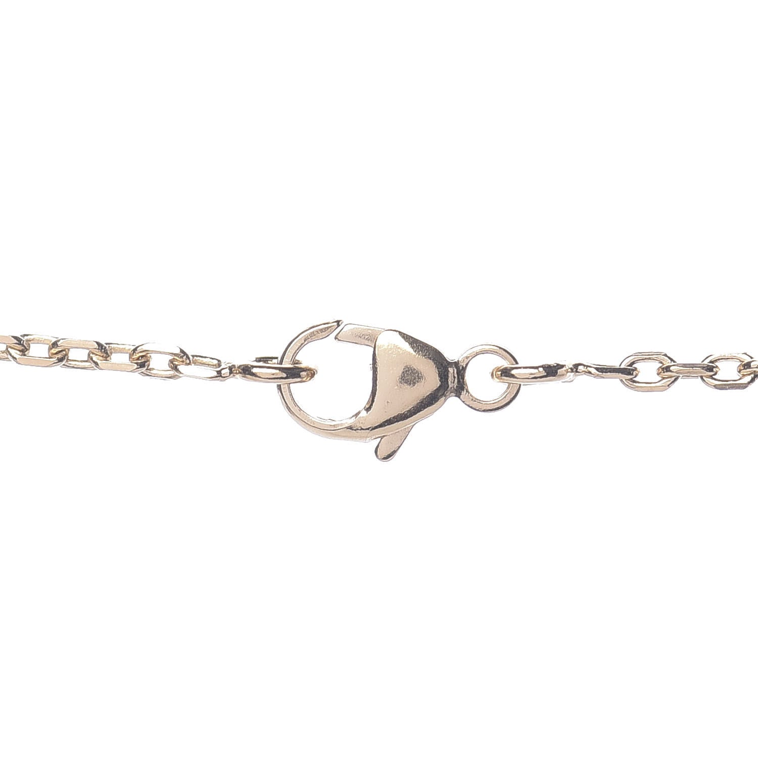 Hermes Gold Plated Medor Pendant Necklace Rose Blush 5 of 7