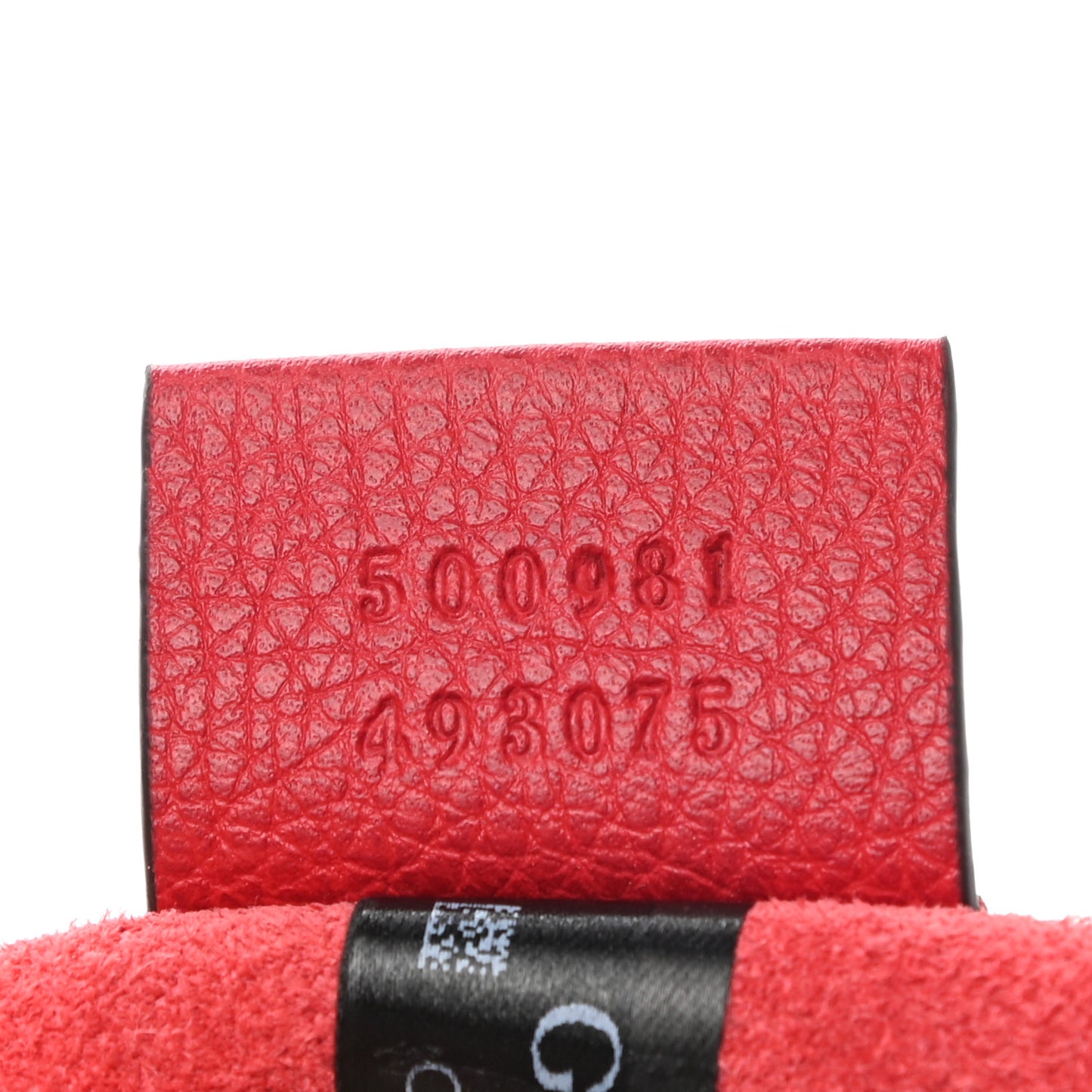 Pebbled Calfskin Medium Logo Portfolio Clutch Hibiscus Red