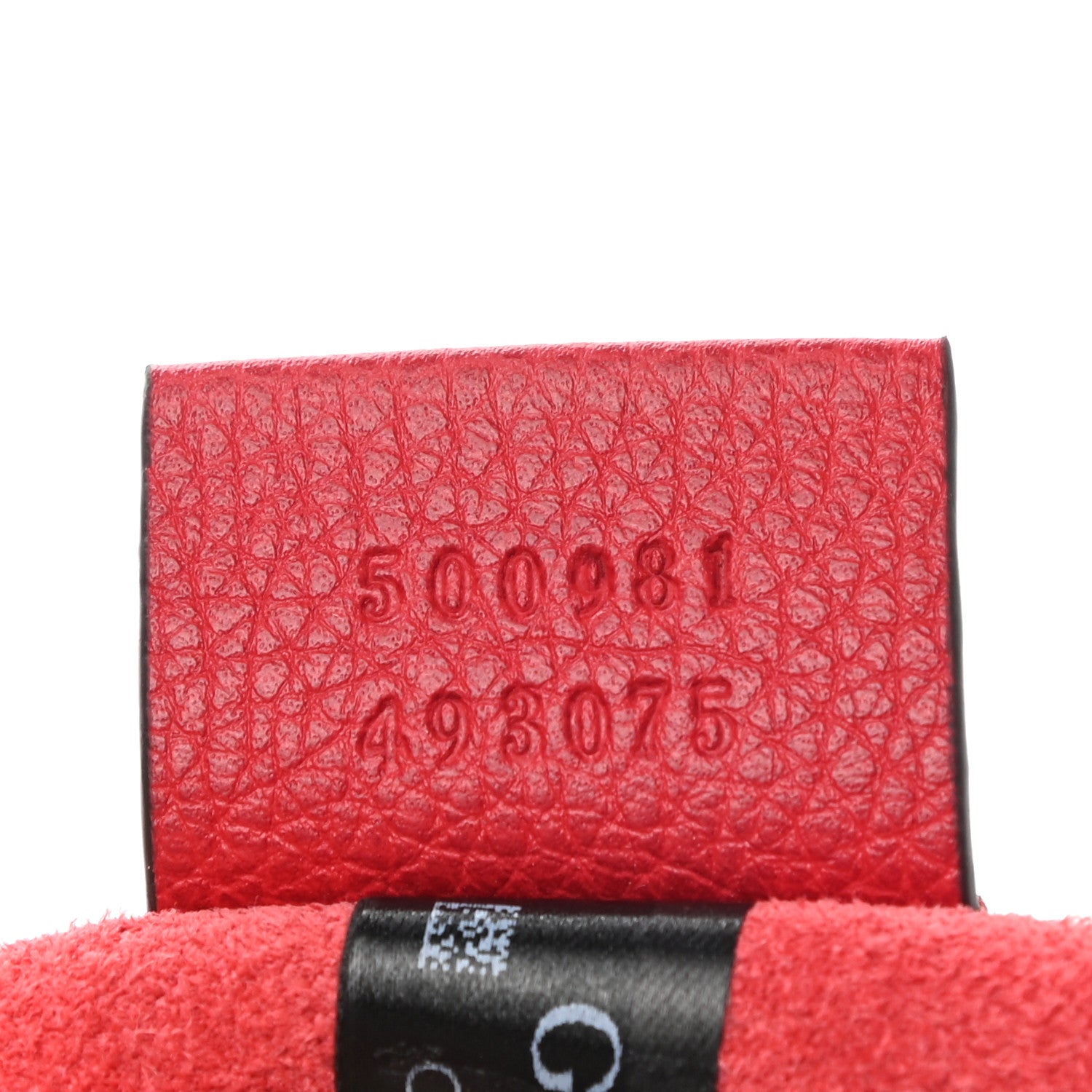 Gucci Pebbled Calfskin Medium Logo Portfolio Clutch Hibiscus Red 7 of 9