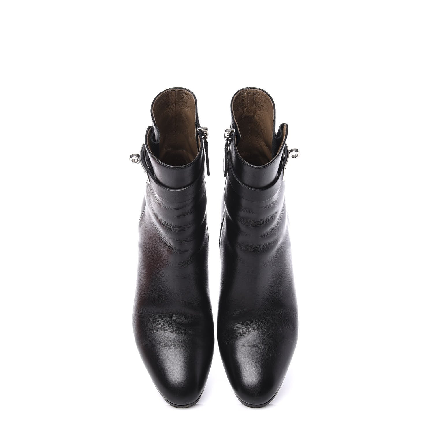 Hermes Calfskin Saint Germain Ankle Boots 37.5 Black 5 of 11