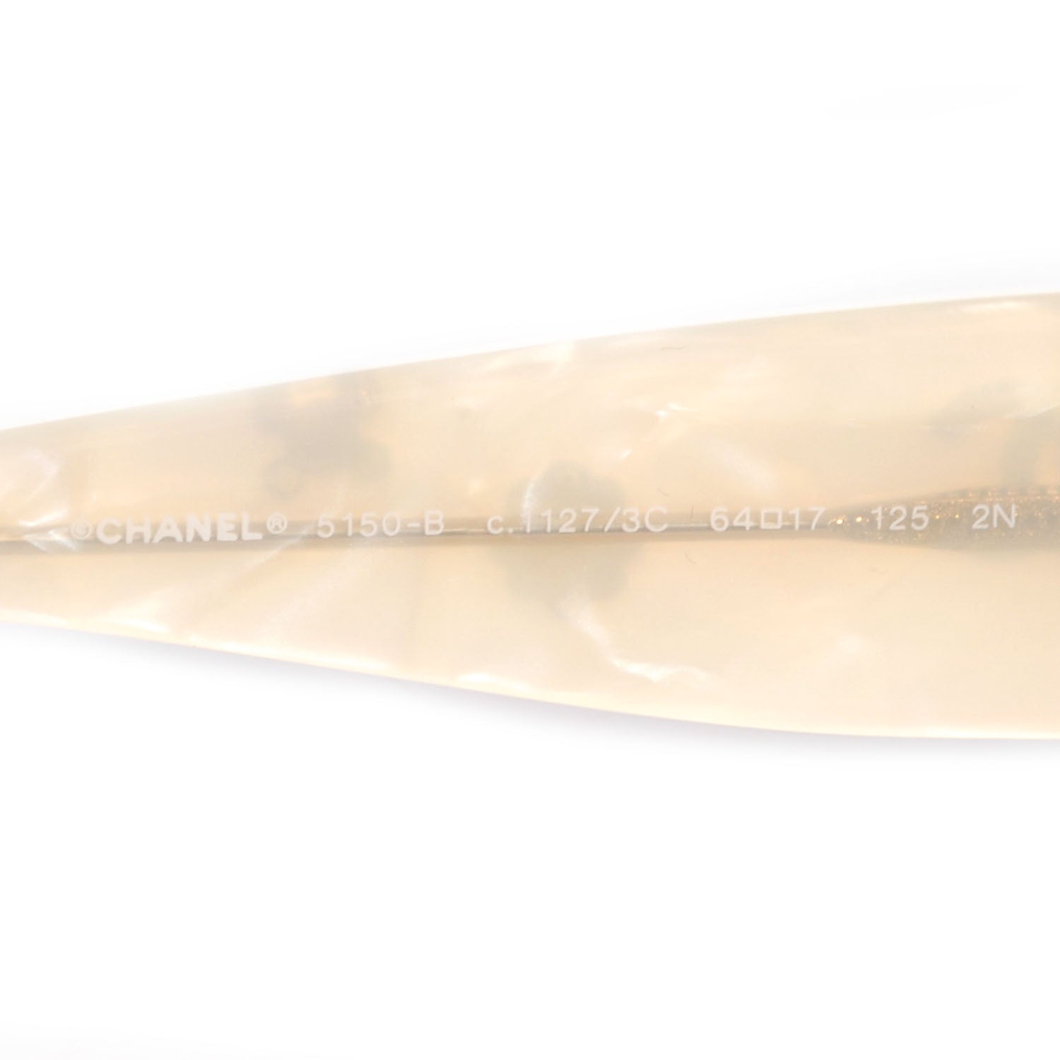 Chanel Resin Crystal CC Logo Sunglasses White 5150-B 4 of 5