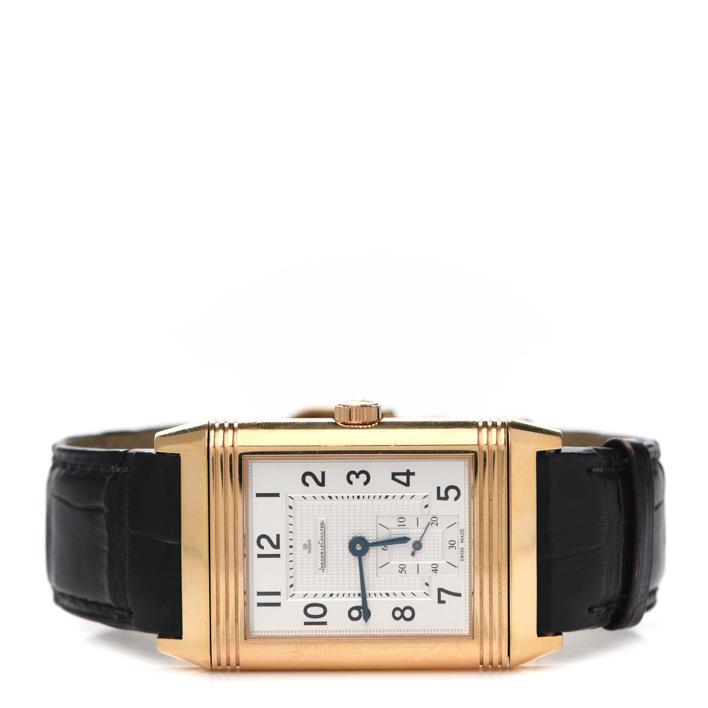 18K Rose Gold Alligator 30mm Grande Reverso 976 Manual Winding Watch Q3732420