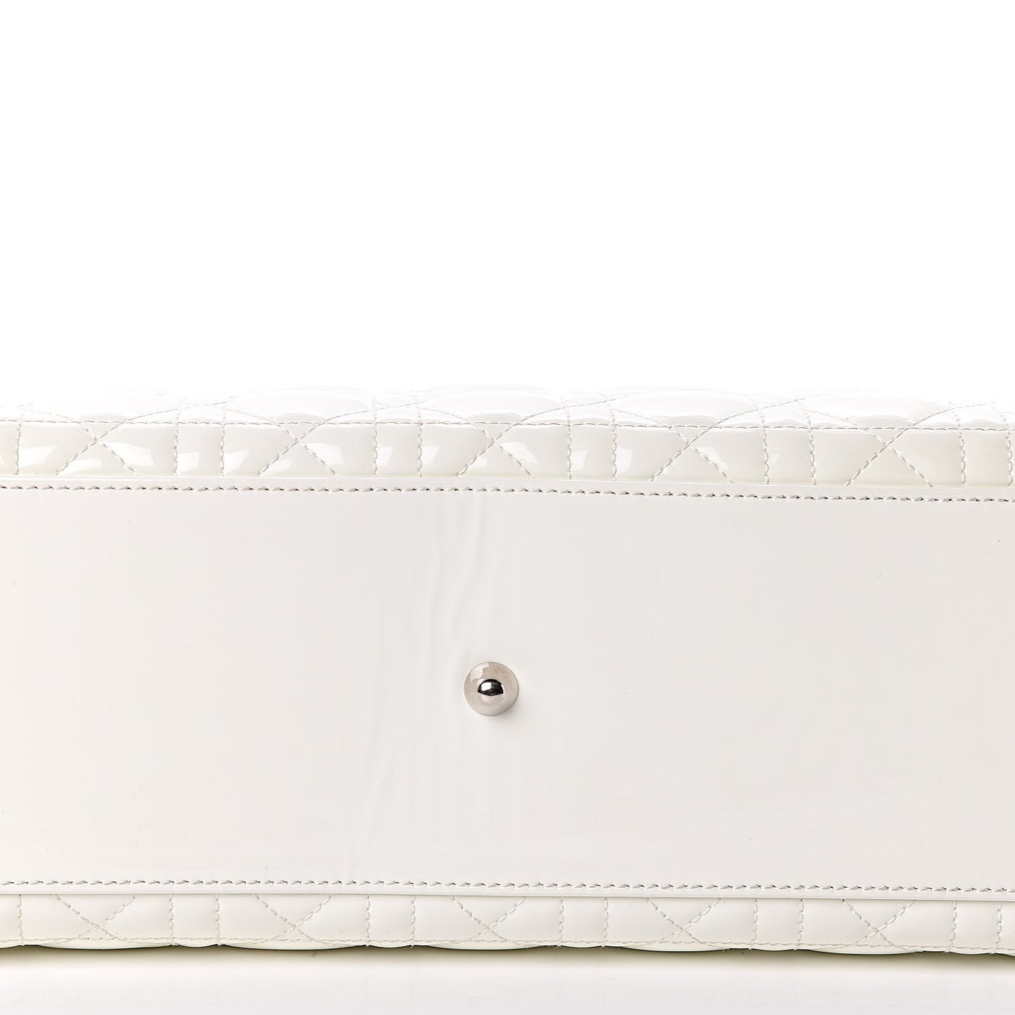 Patent Cannage Large Lady Dior White