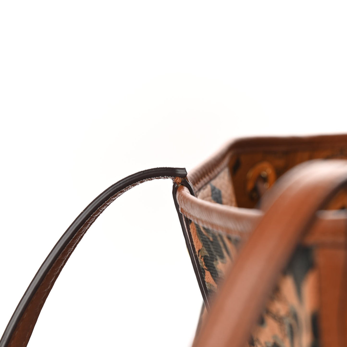 Visetos Reversible Shopping Tote Cognac