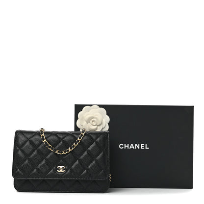 Chanel Caviar Quilted Wallet On Chain WOC Black 13 of 13