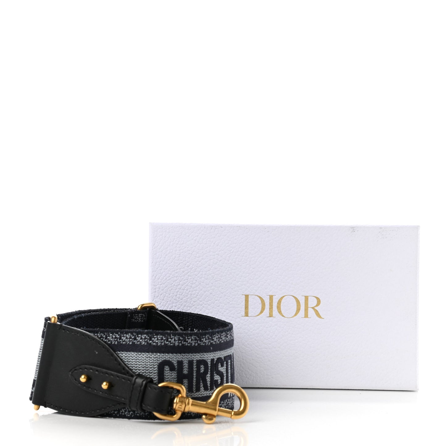 Canvas Embroidered Shoulder Strap Blue