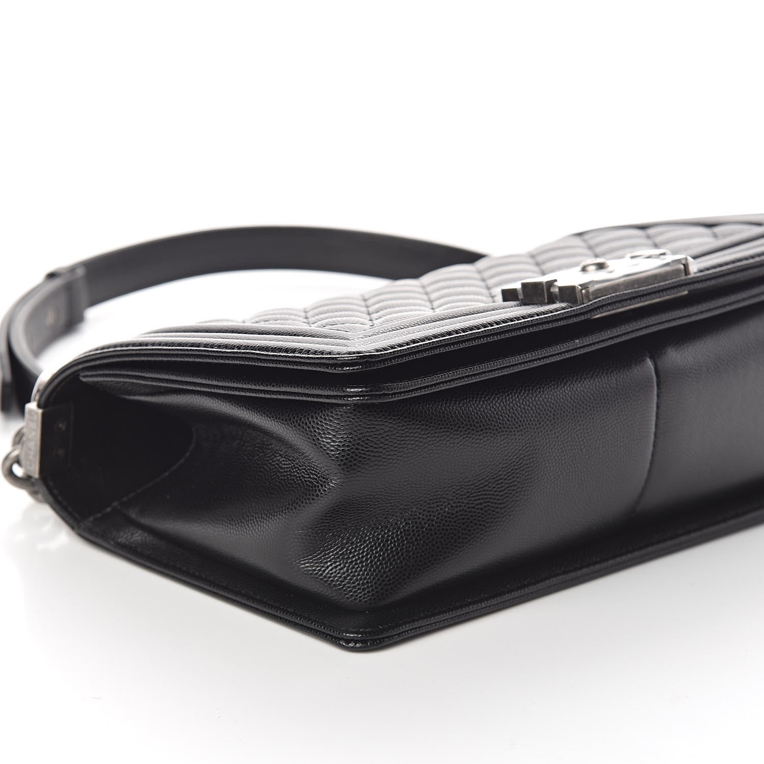 Chanel Caviar Quilted Medium Boy Flap Black 9 of 10