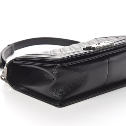 Chanel Caviar Quilted Medium Boy Flap Black 9 of 10
