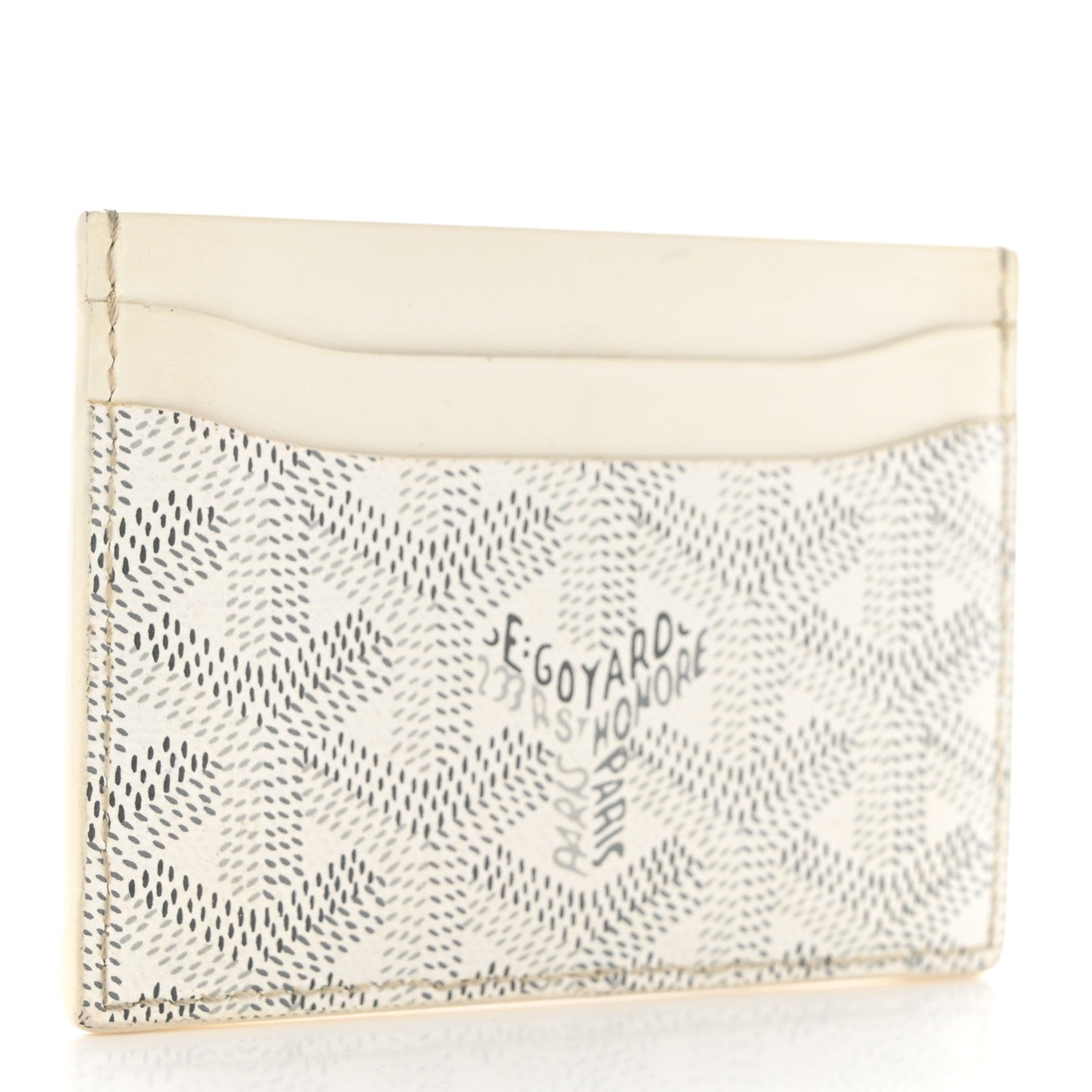 Goyard Goyardine Saint Sulpice Card Holder White 3 of 9