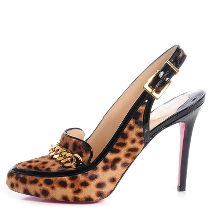 Christian Louboutin Leopard Print Calf Hair Miss Amelia 100 Pumps Heels Shoes 37 1 of 7