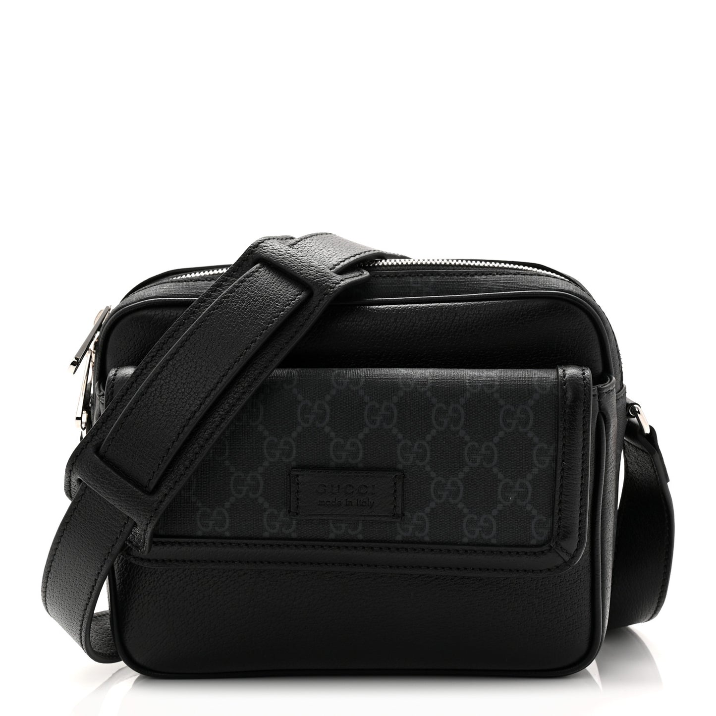 GG Supreme Monogram Small Crossbody Bag Black