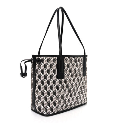 MCM Visetos Small Liz Reversible Shopper Tote Black 10 of 15
