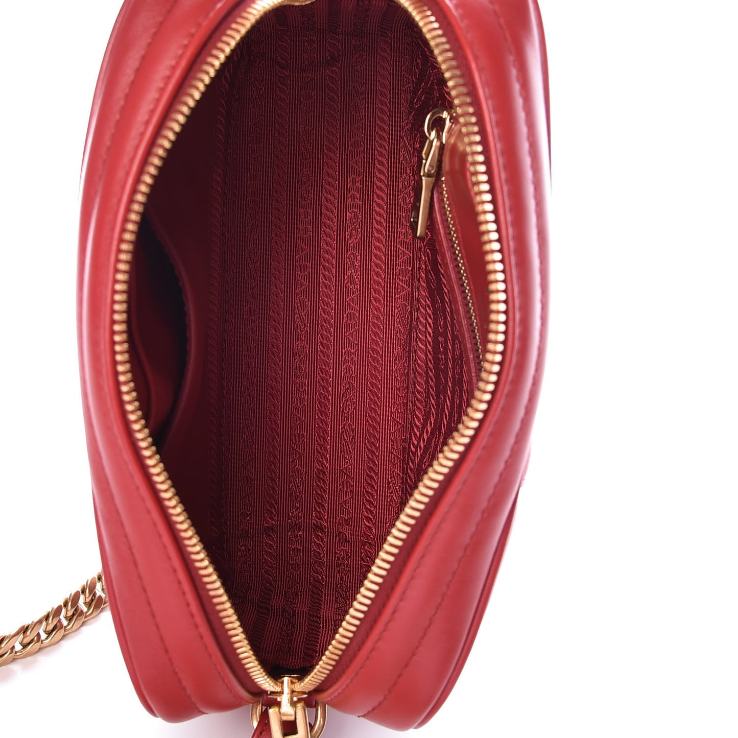Soft Calfskin Diagramme Crossbody Bag Fuoco Magenta