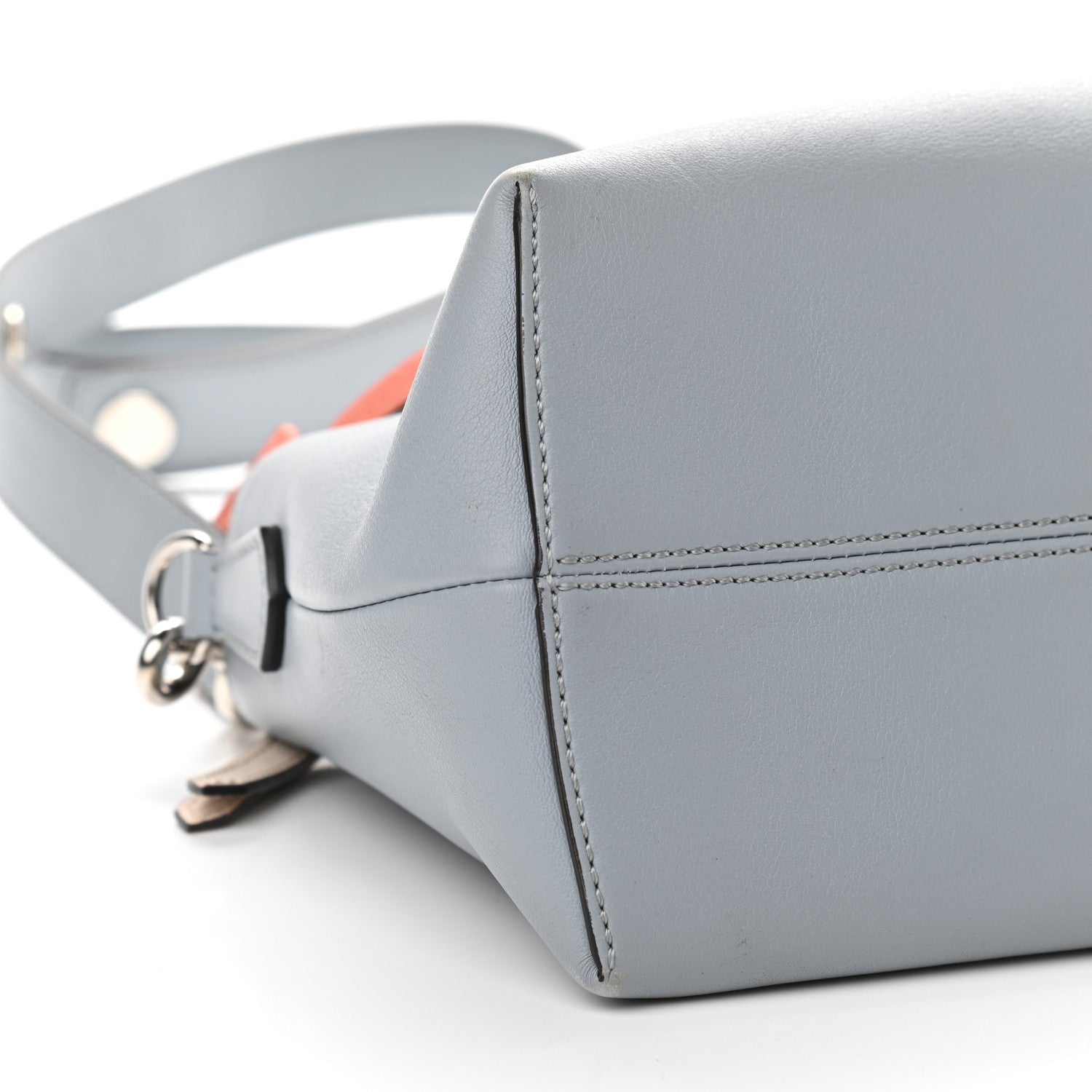 Fendi Vitello Dolce Knotted Medium By The Way Boston Bag Polvere Orzo Multicolor 8 of 10