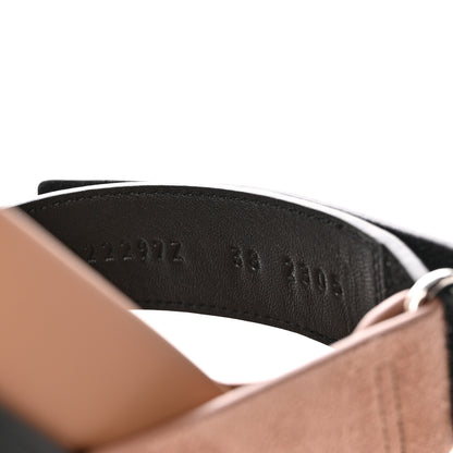 Hermes Suede Goatskin Womens Chypre Sandals 38 Rose Perle Black 8 of 9