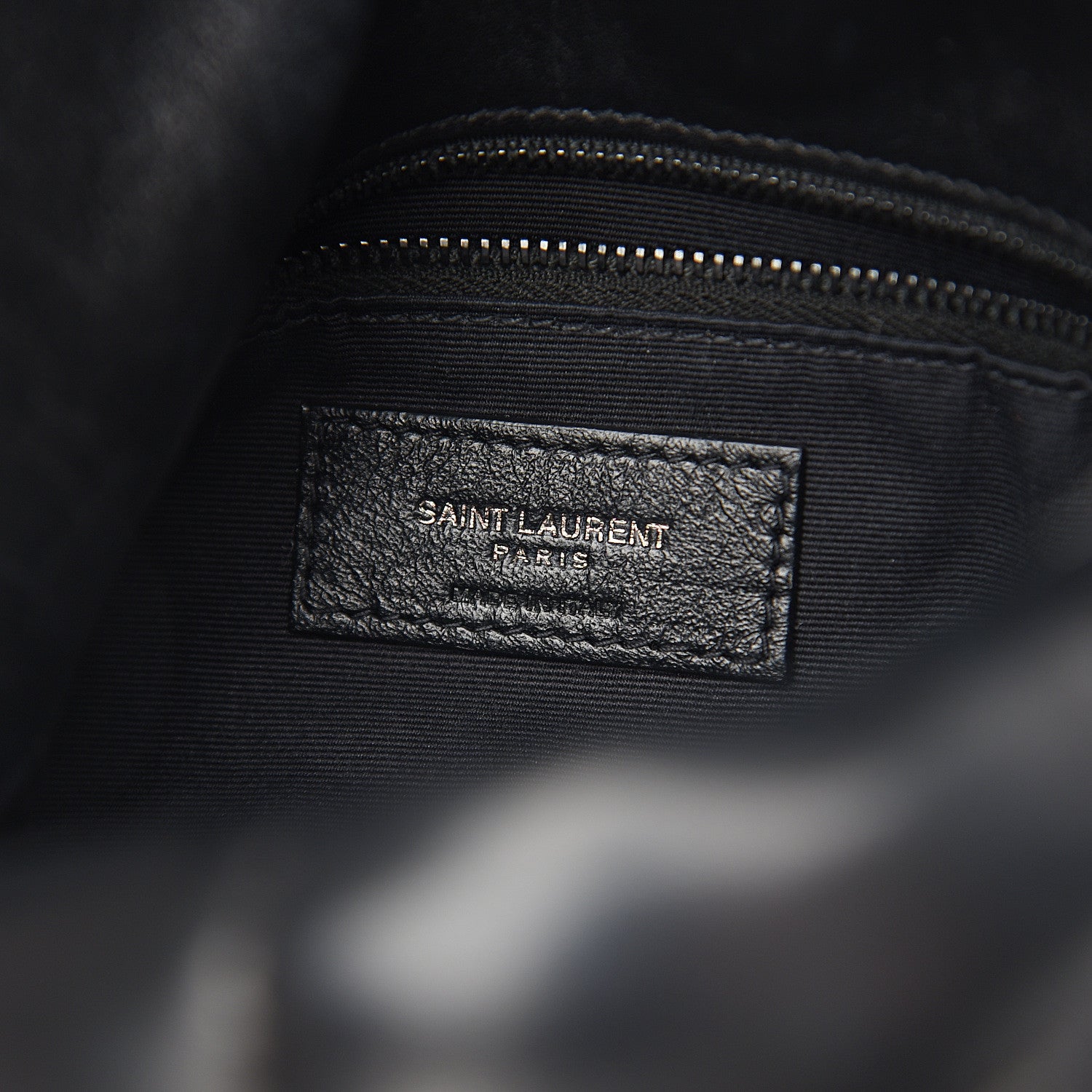 Saint Laurent Lambskin Quilted Small Loulou Puffer Monogram Chain Satchel Black 5 of 9