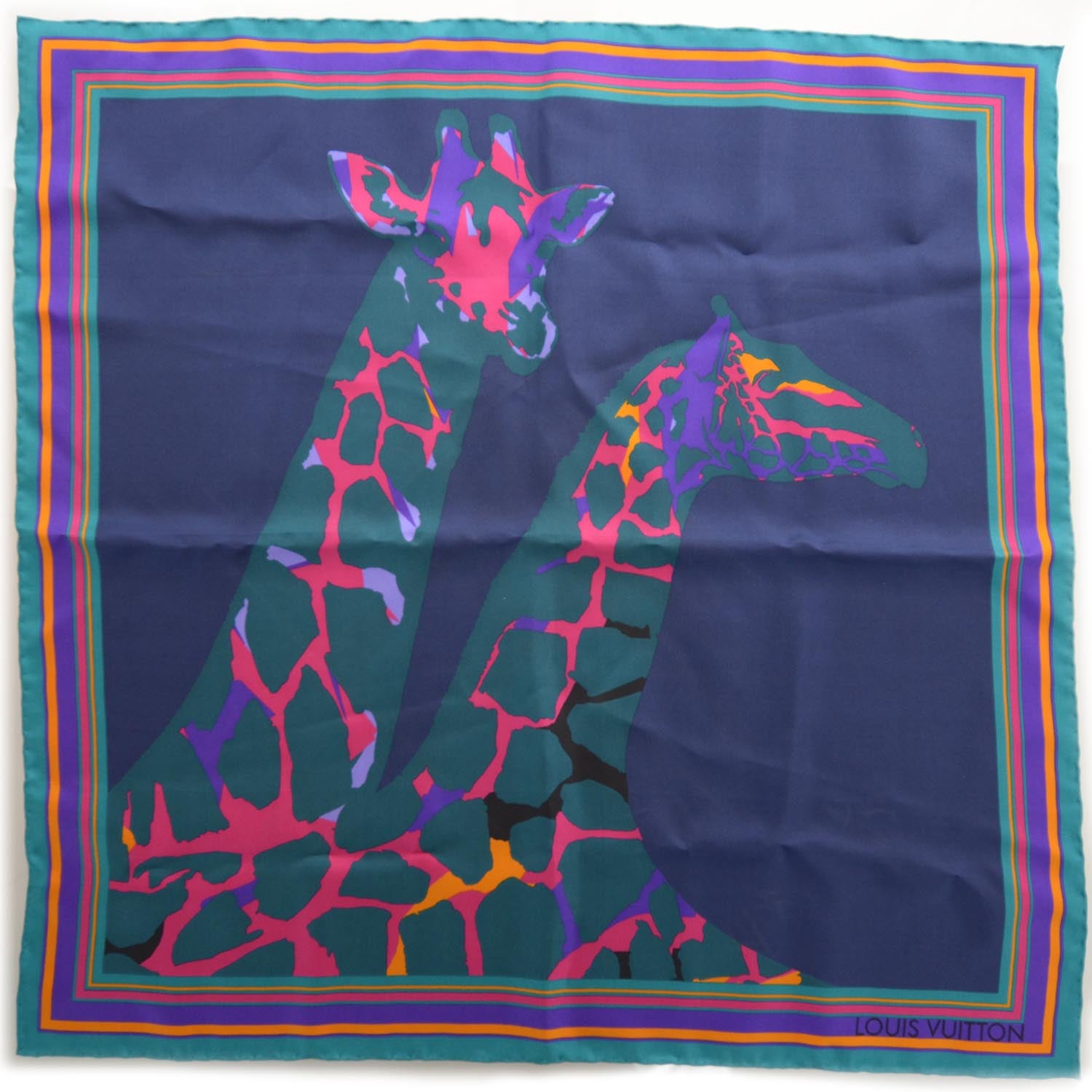 Louis Vuitton Silk Giraffe Scarf 1 of 4