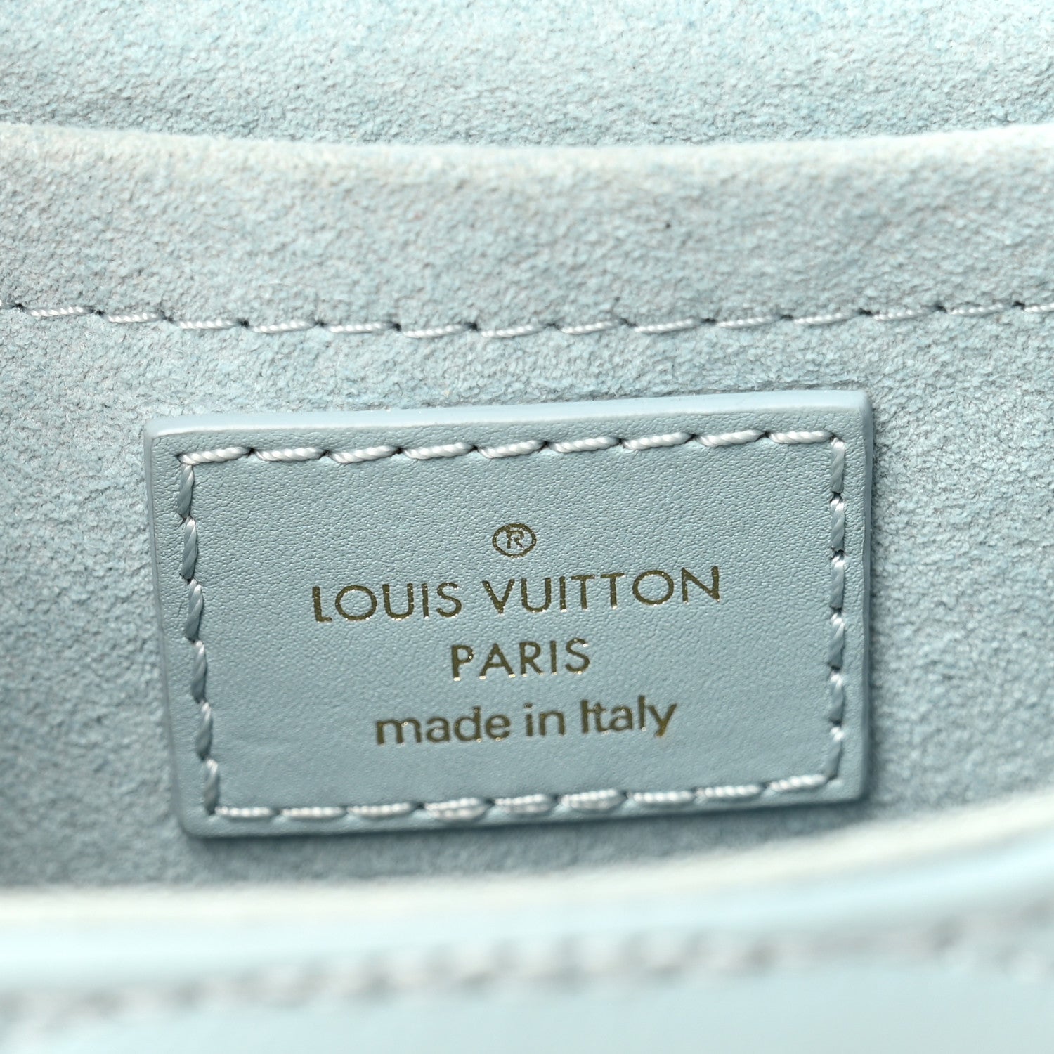 Louis Vuitton Calfskin New Wave Chain PM Porcelain Blue 6 of 11