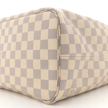 Louis Vuitton Damier Azur Neo Neverfull MM Rose Ballerine 10 of 12