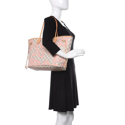 Louis Vuitton Damier Azur Tahitienne Neverfull MM 2 of 11
