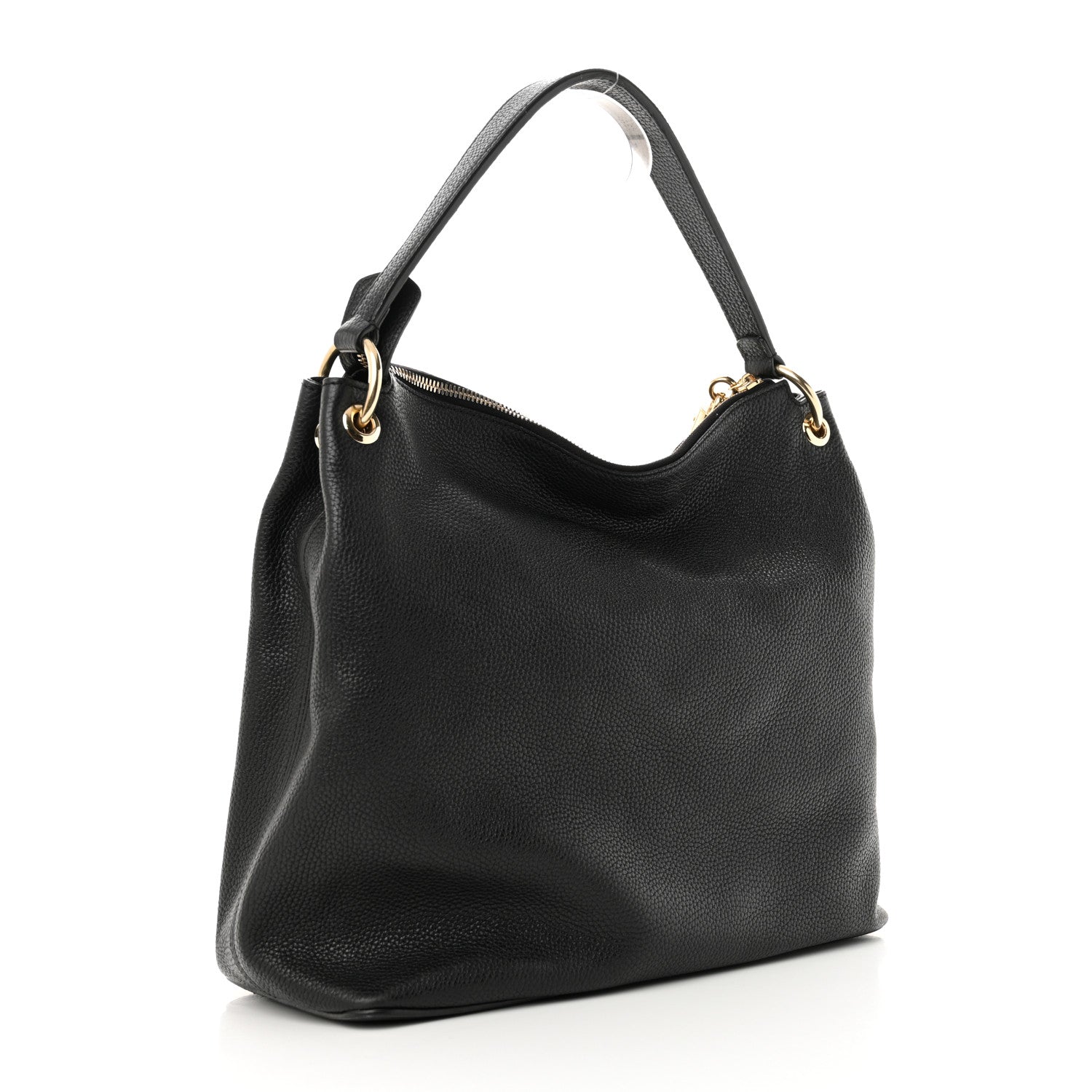 Gucci Pebbled Calfskin Large Soho Hobo Black 3 of 12