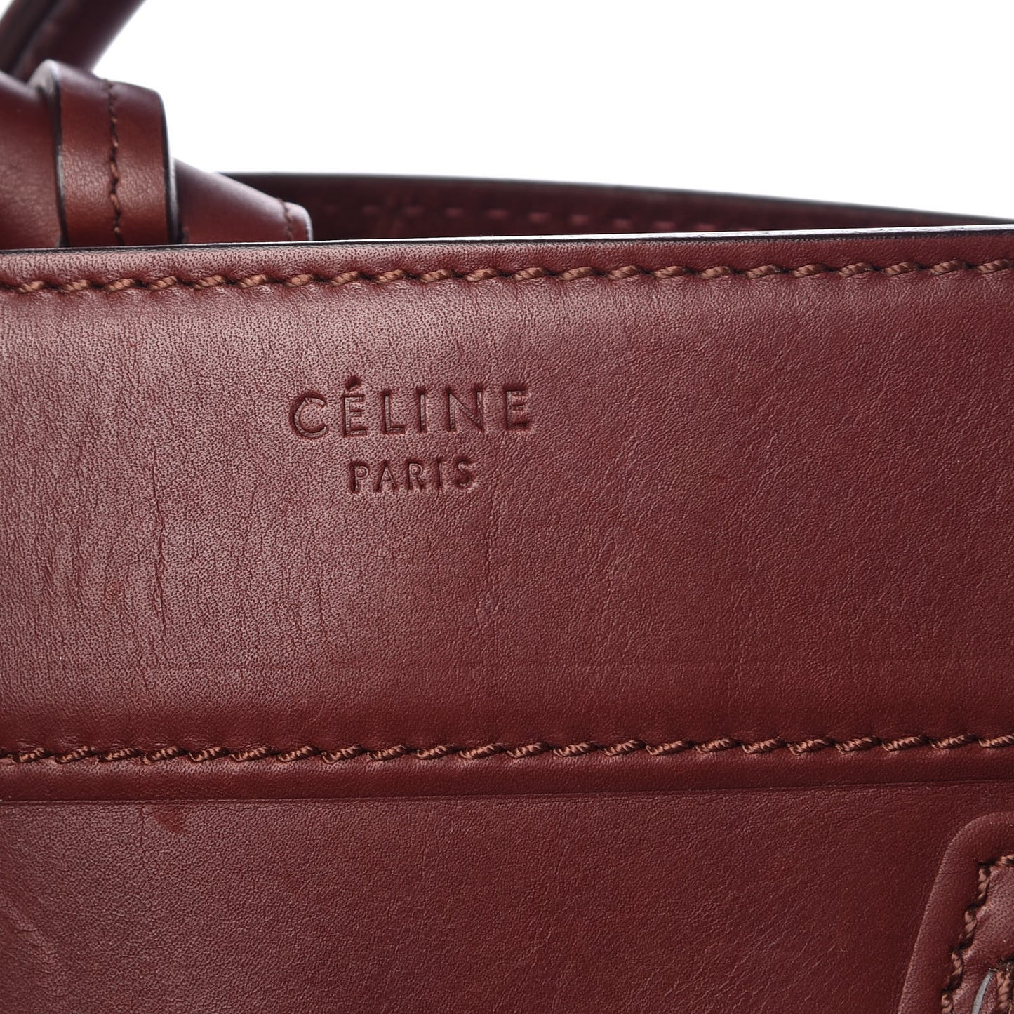 Natural Calfskin Medium Phantom Luggage Burgundy