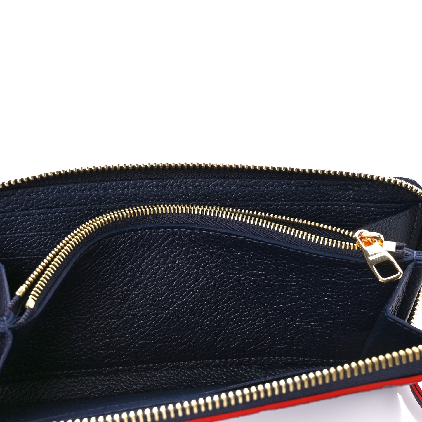 Empreinte Clemence Wallet Marine Rouge