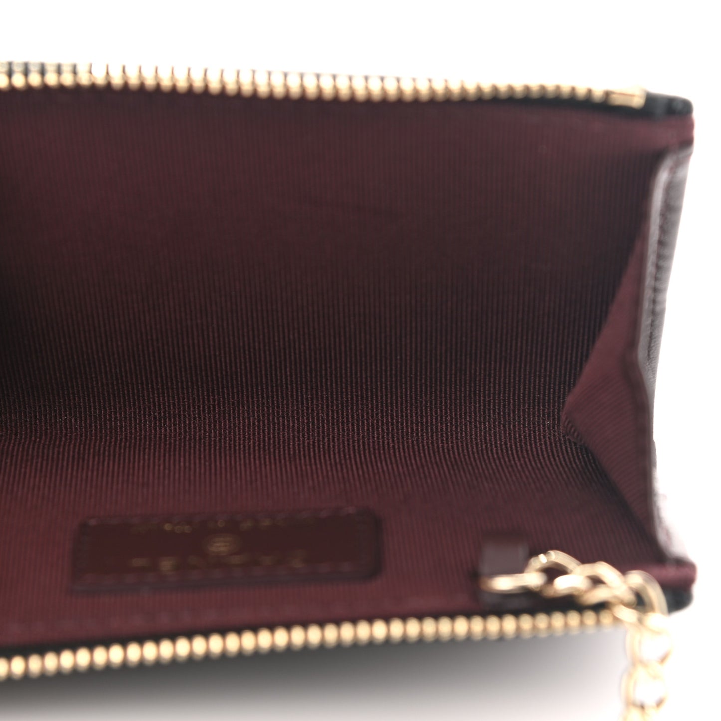 Caviar Quilted Key Holder Case Black