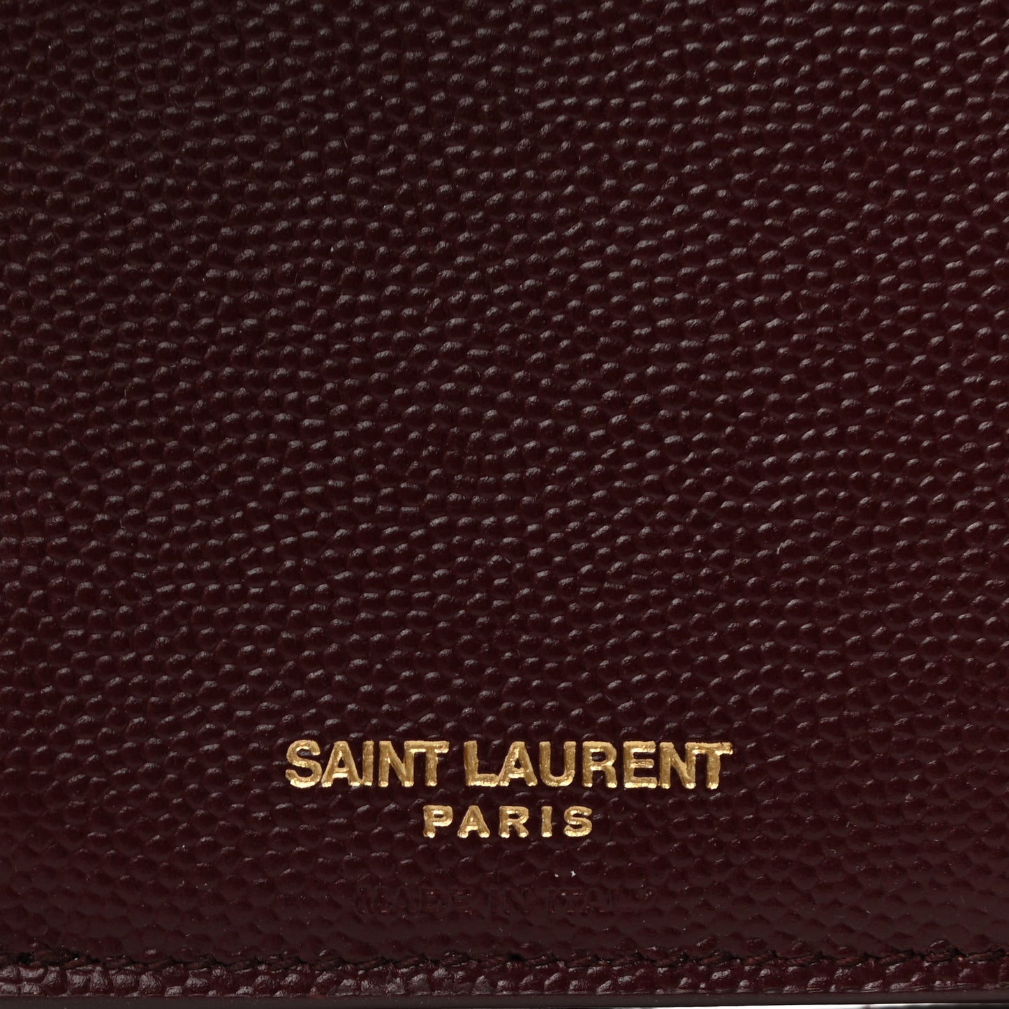Grain De Poudre Matelasse Chevron Monogram Compact Tri Fold Wallet Rouge Legion