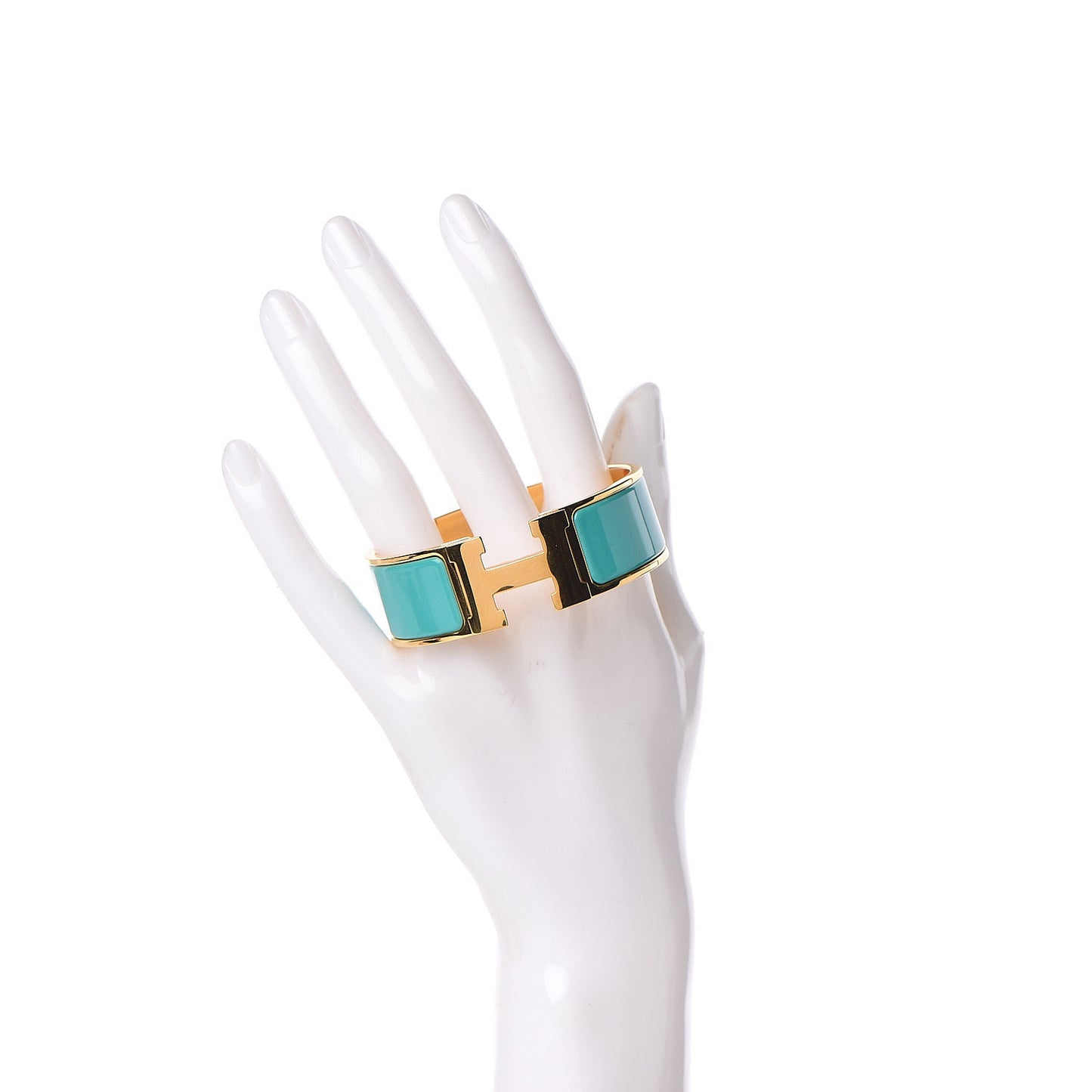 Enamel Wide Clic Clac H Bracelet PM Emerald