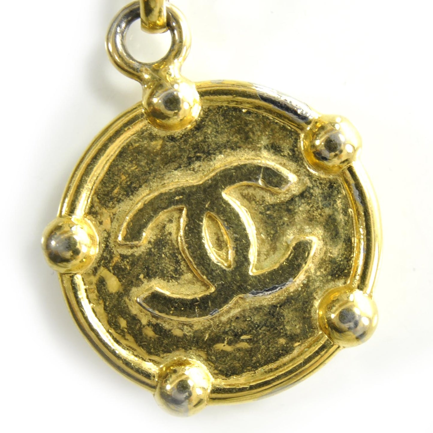 CC Medallion Chain Bracelet Gold