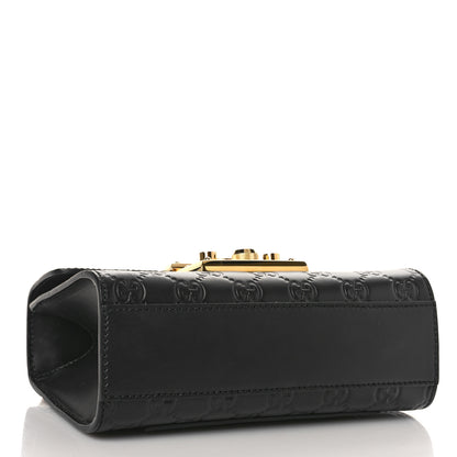 Gucci Guccissima Small Padlock Shoulder Bag Black 4 of 9