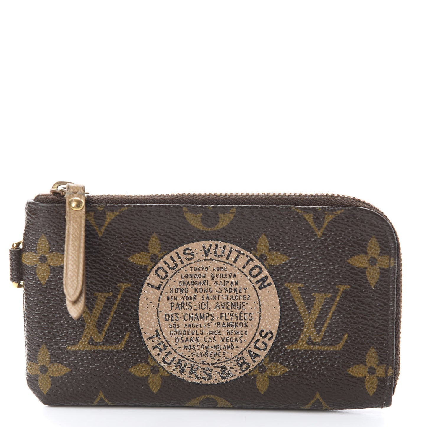 Monogram Complice Trunks and Bags Key Pouch Beige