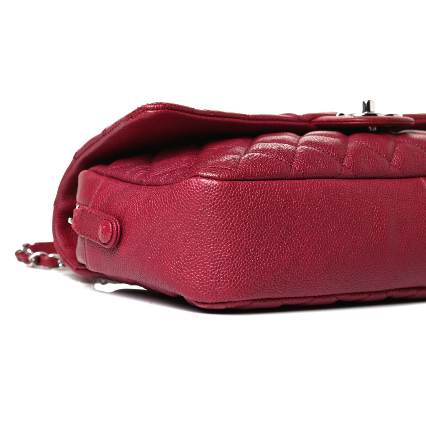 Caviar Quilted Jumbo Easy Flap Dark Pink