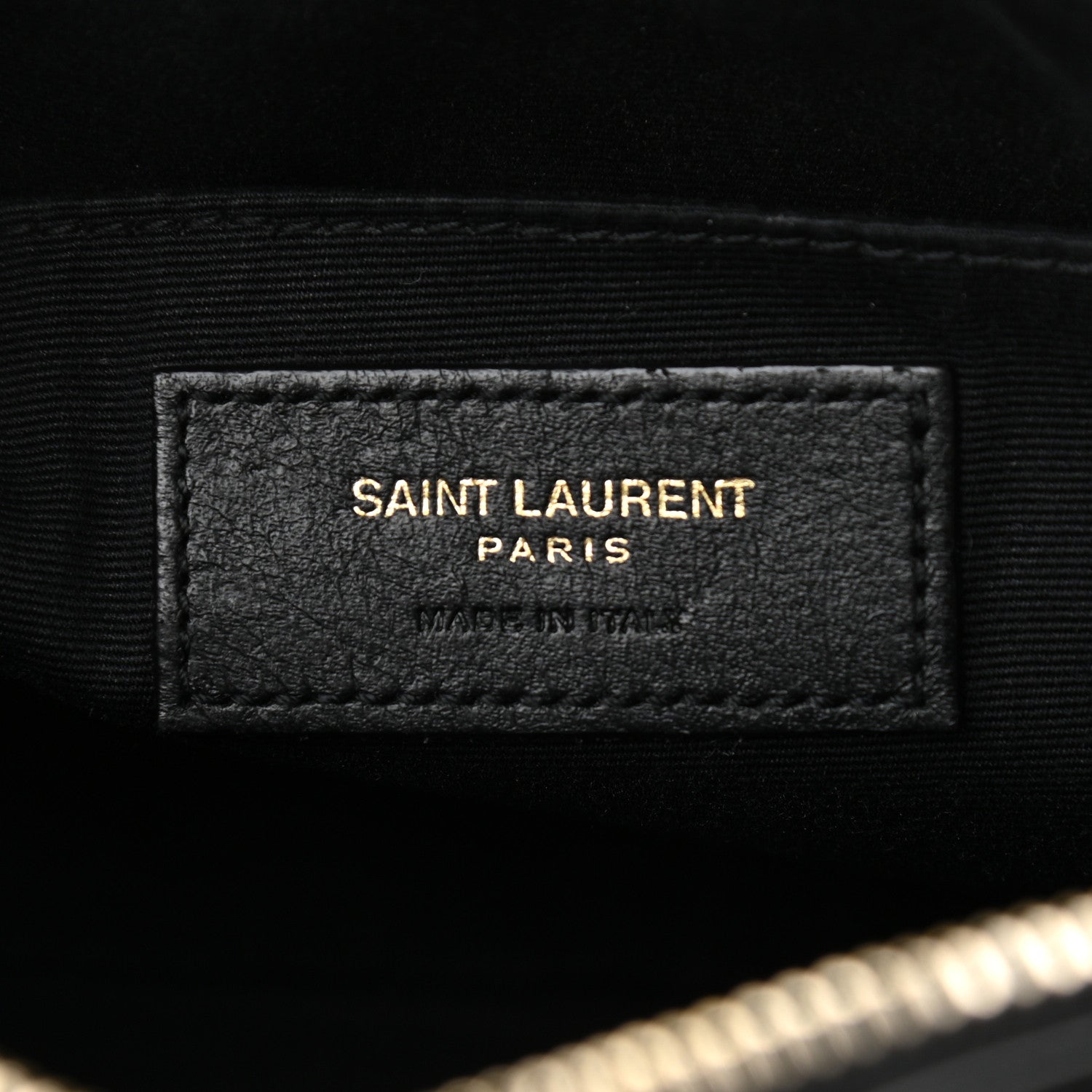 Saint Laurent Calfskin Matelasse Monogram Lou Camera Bag Black 6 of 10