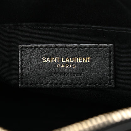 Saint Laurent Calfskin Matelasse Monogram Lou Camera Bag Black 6 of 10