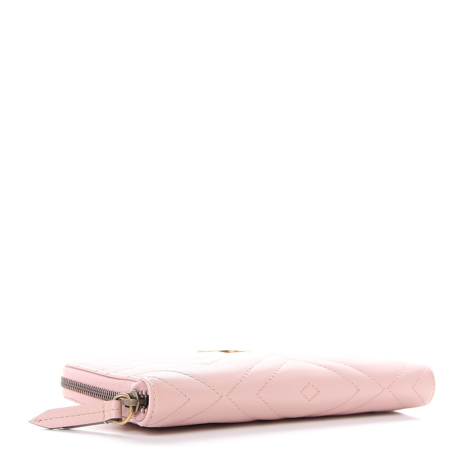 Gucci Calfskin Matelasse GG Marmont Zip Around Organizer Wallet Perfect Pink 4 of 7
