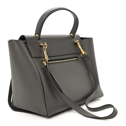 Celine Grained Calfskin Mini Belt Bag Grey 2 of 10