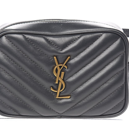 Saint Laurent Calfskin Matelasse Monogram Lou Belt Bag Dark Smog 11 of 11