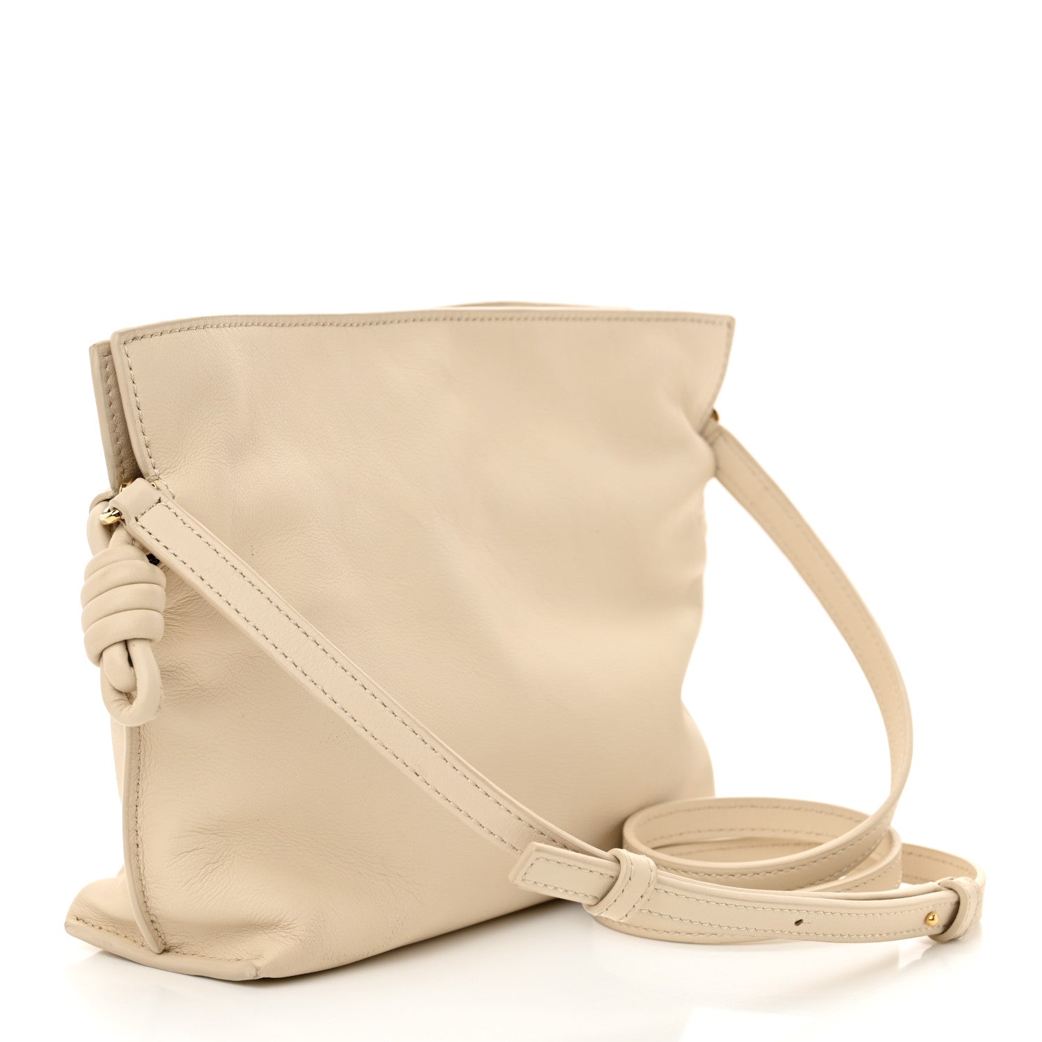 Loewe Calfskin Mini Flamenco Knot Clutch Angora 3 of 10