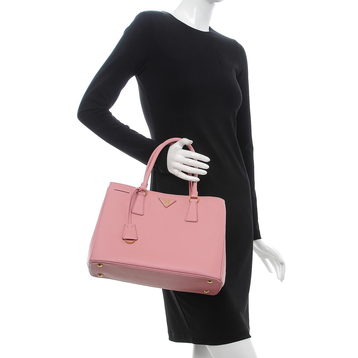 Prada Saffiano Lux Medium Tote Petalo 3 of 15